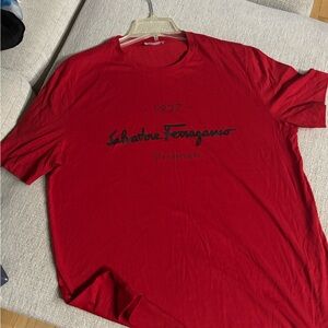 Salvatore Ferragamo Red Men's Shirt